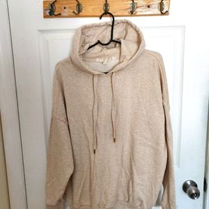 Cream Color Oversize Hoodie